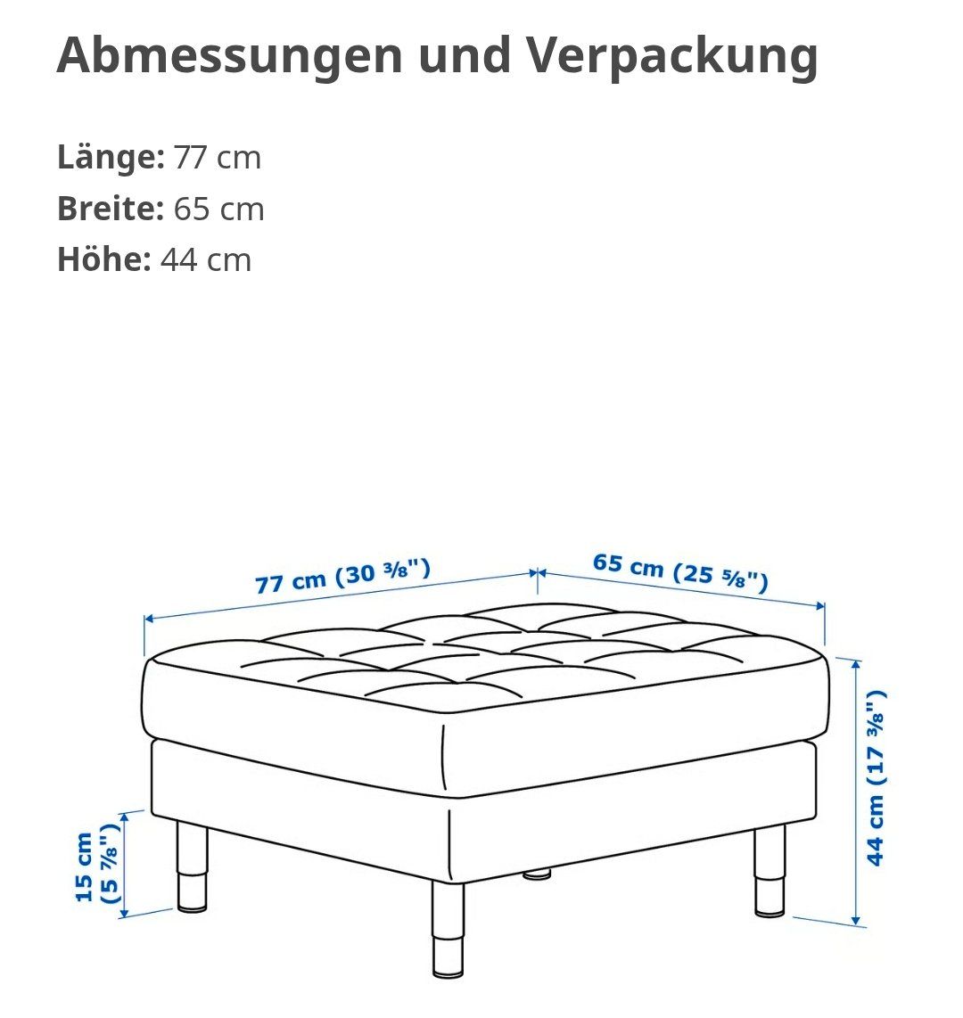 Ikea Sgabelli: Ikea Landskrona Hocker Neuwertig – Usato da Ueken venduto da TransportProfi 3