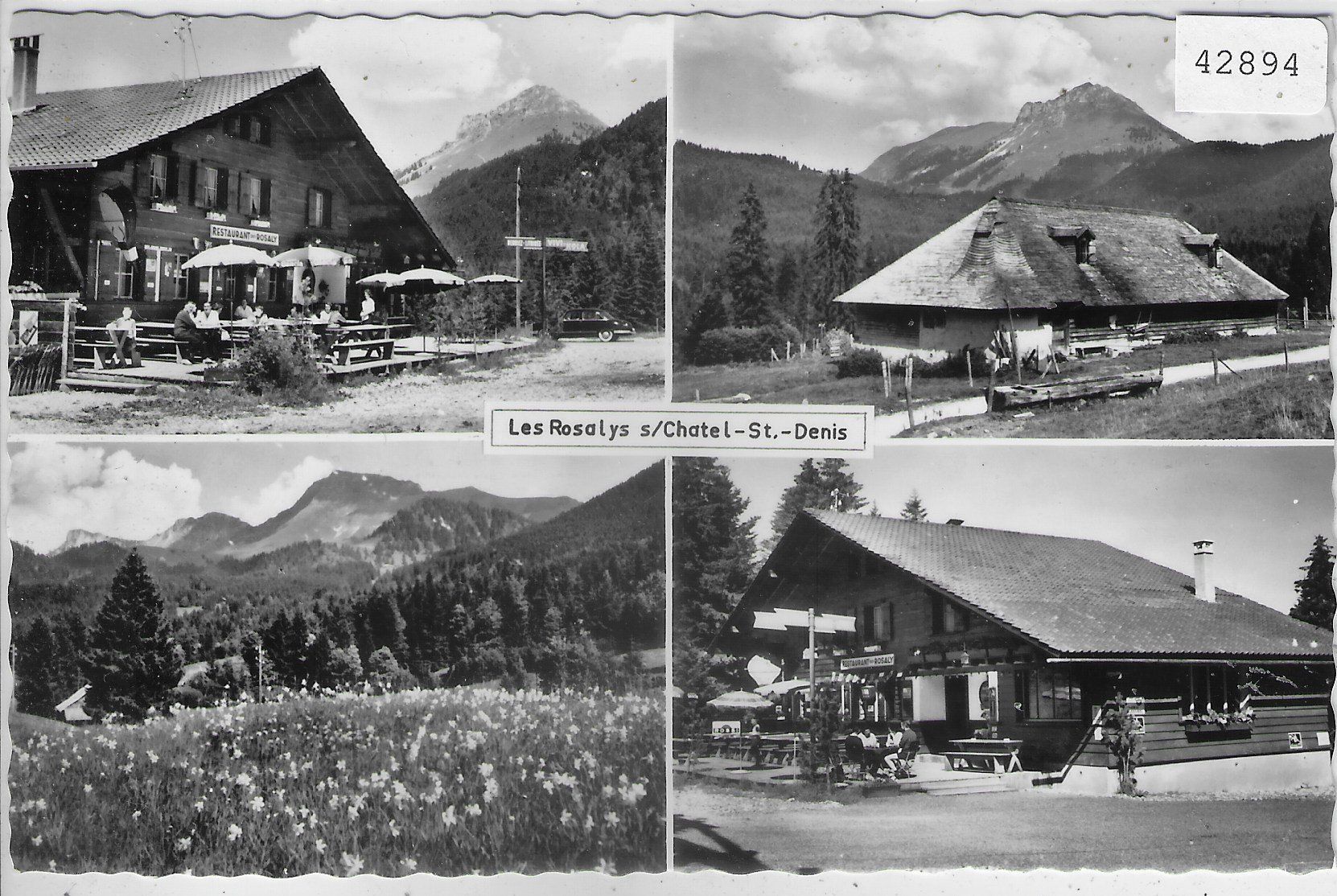 Cartoline postali: Les Rosalys s/Chatel-St.-Denis – Usato da Ettingen venduto da Kartenplanet