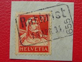 BAHNPOST 655: ROTHRIST 1934 (18.APR), sauber entwertet.