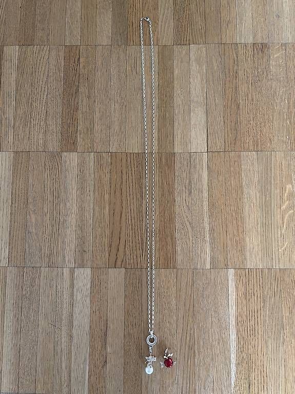 Thomas Sabo Catenine: Thomas Sabo Halskette mit 2 Charms – Nuovo (secondo la descrizione) da Zürich venduto da Tamara066 3
