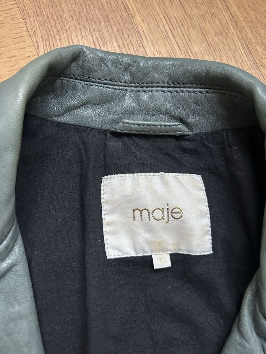 Maje Giacche: Lederjacke Grau Maje 38 – Usato da Zürich venduto da ZurichGothenburg 1