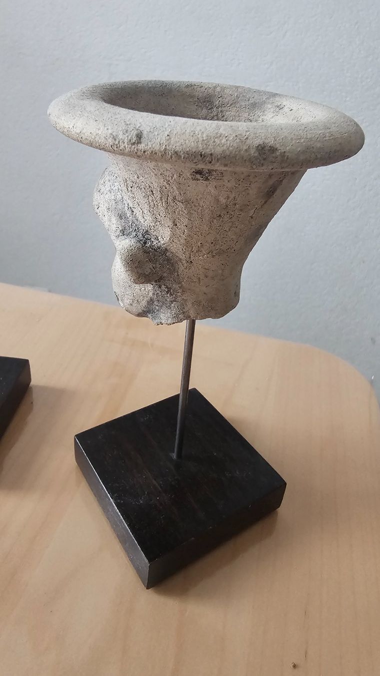 Statuette: 2 statuette en pierre.. – Usato da Etoy venduto da angi020 3