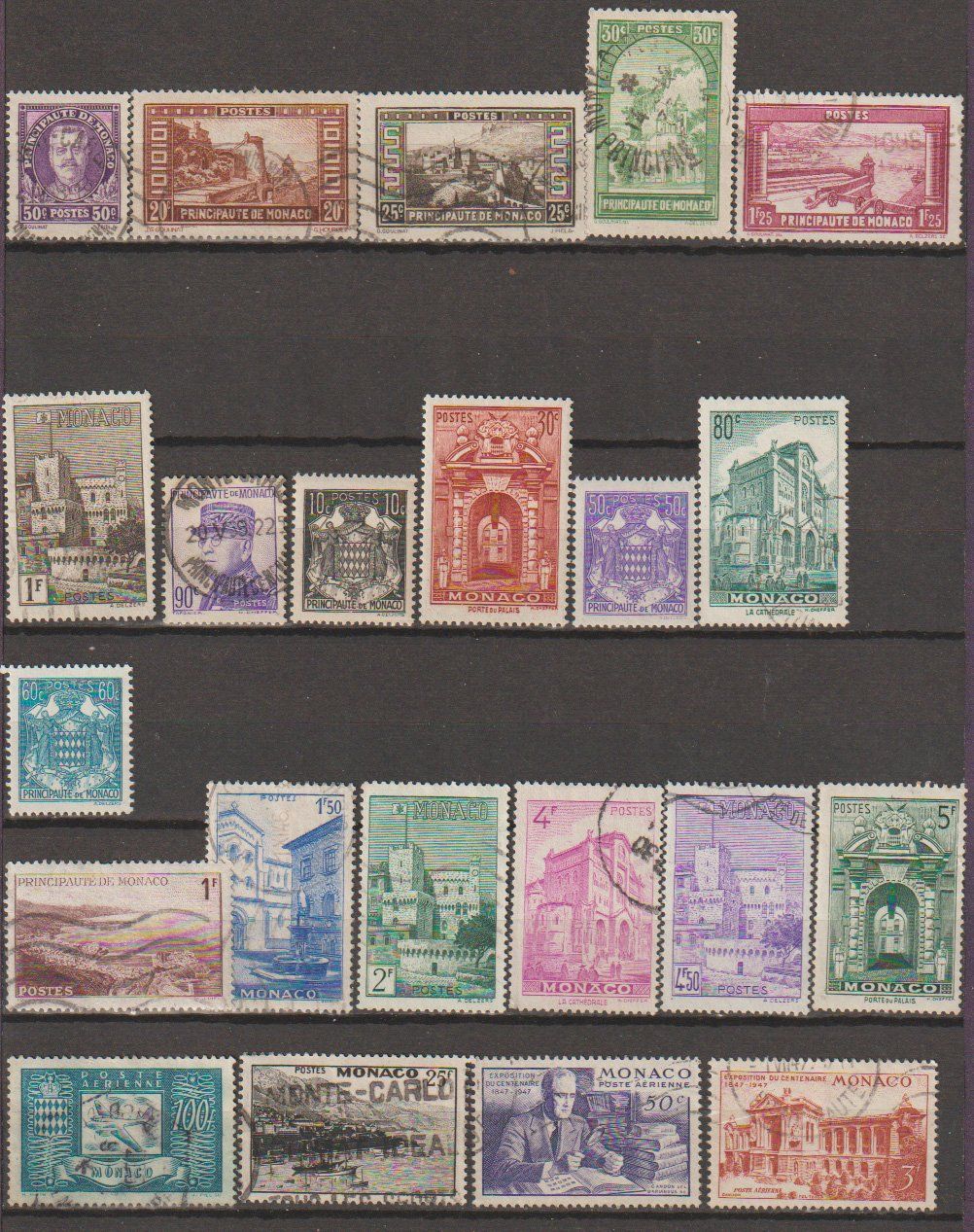 Alle Briefmarken: Monaco diverses condition – Gebraucht aus Crans-Montana von kira56 1