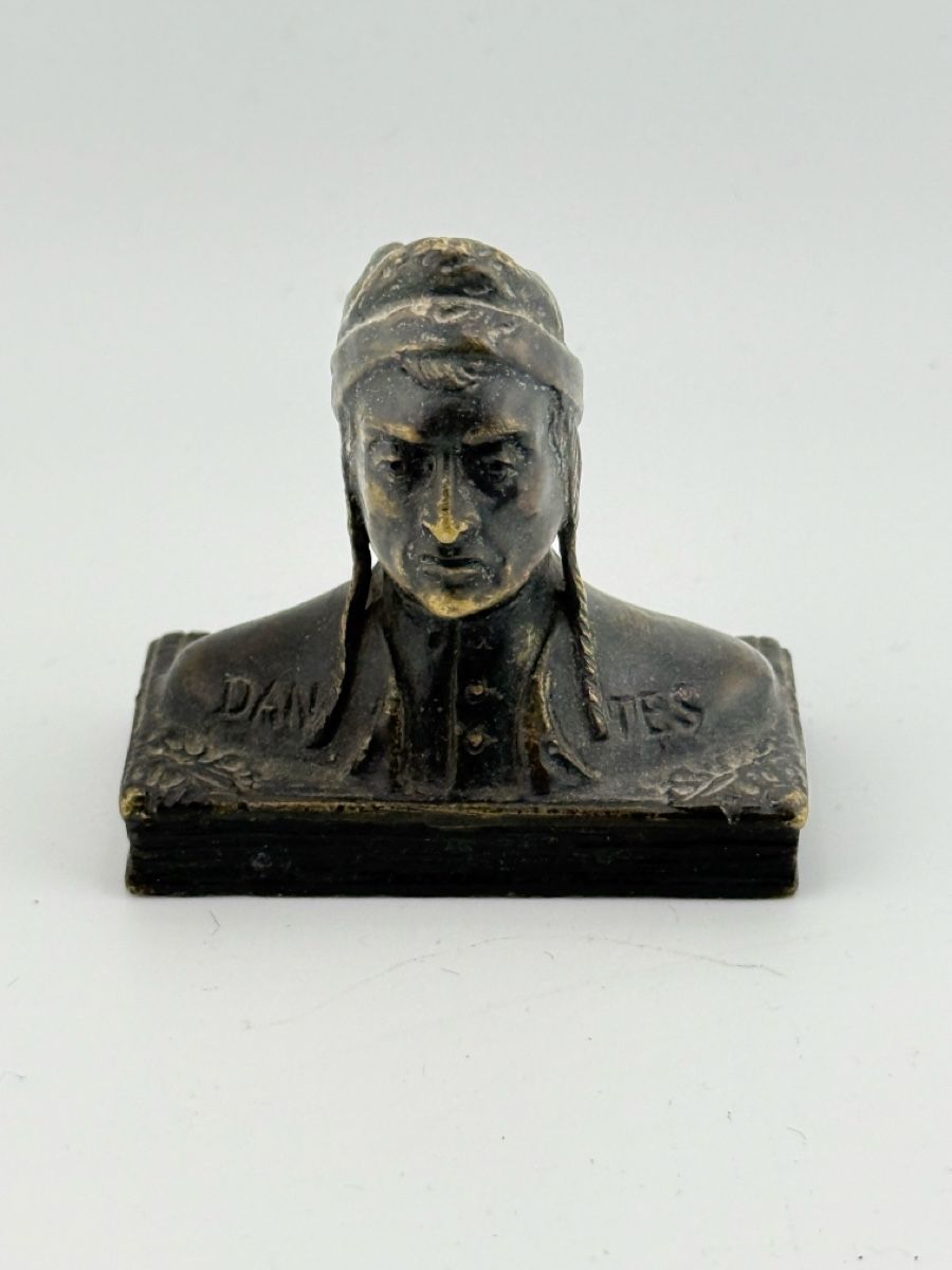 Statuette: Kleine Dante Büste Bronze – Usato da Zürich venduto da Geniuss
