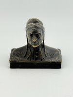 Kleine Dante Büste Bronze