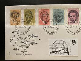 2026 AgTg Voll A. Giacometti auf FDC 21.9.72 Portrait