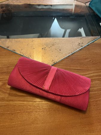 Clutch gerafft Handtasche Pink Rosa