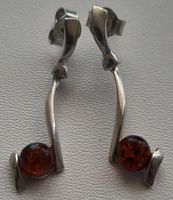 Boucles d'oreilles en argent 925,et Ambre 