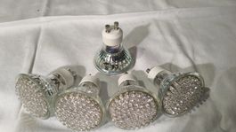 5 Stk. LED-Leuchtmittel GU10, warmweiss, neuwertig!