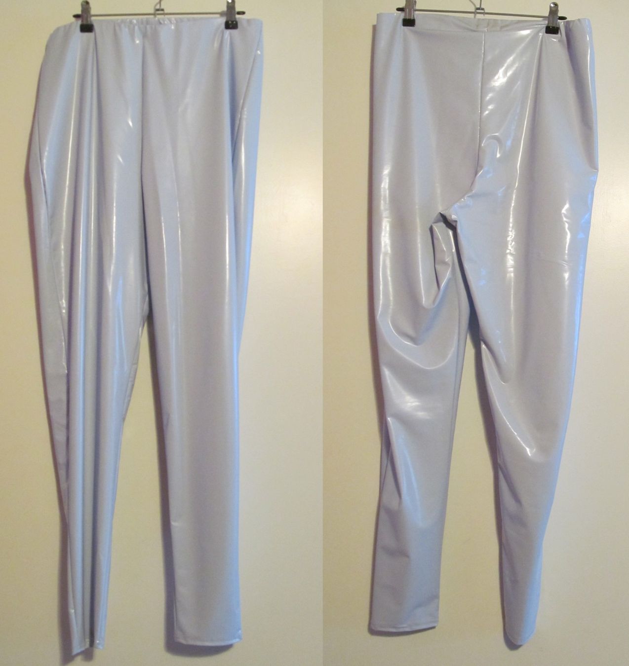 Leggings: Hellblaue Lackhose Leggings in Gr 44/46 – Usato da Münchenbuchsee venduto da lu-99