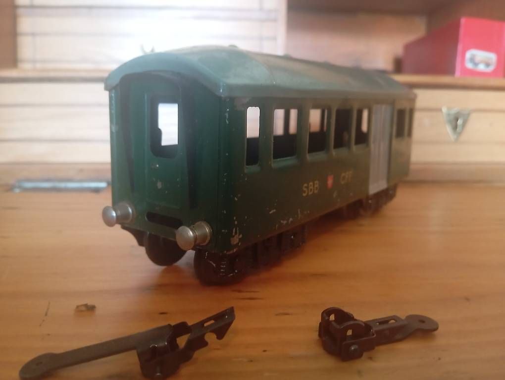 SBB/CFF/FFS Modellini di ferrovie: SBB Personen Wagen Spur 0 Ca. 1950 – Usato da Basel venduto da Petergunn 3