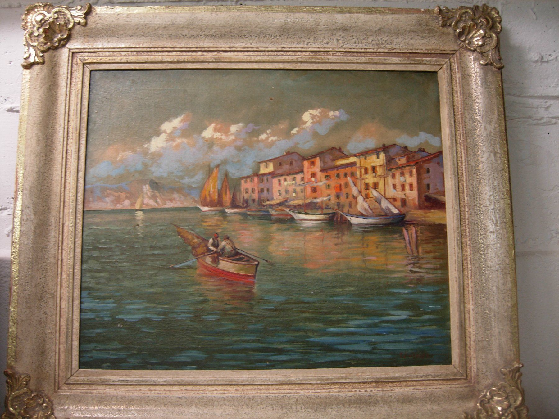 Dipinti: Friedrich Erismann(Gerzensee 1911)-Seelandschaft – Usato da Luzern venduto da Lucernauno 1