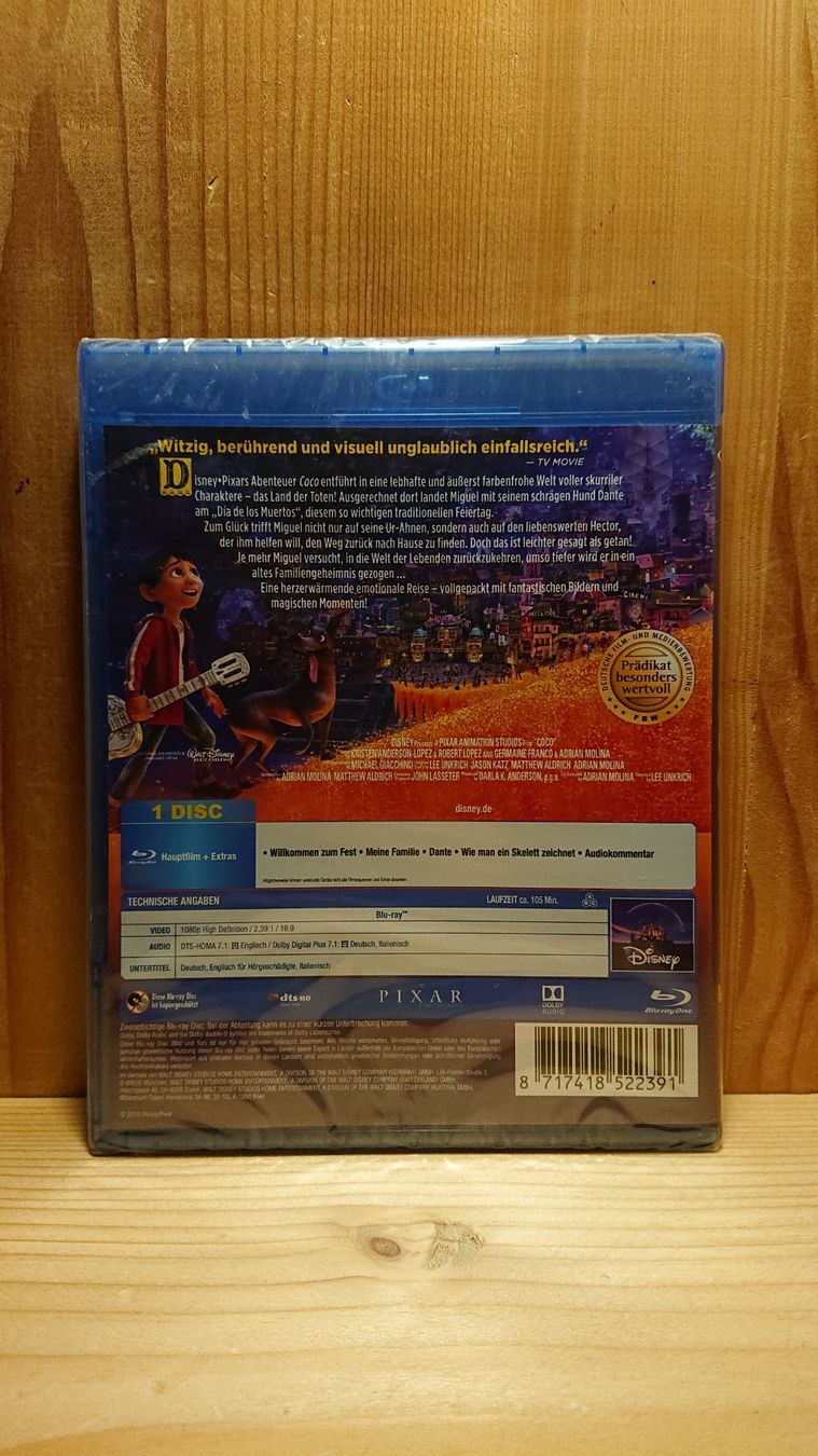 Tutti i DVDs: COCO Blu-Ray Disney – Nuovo (secondo la descrizione) da Wilderswil venduto da Exebub 1