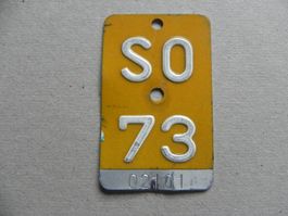 Mofanummer Mofa Nummer SO 73 Solothurn 1973 Töffli Geschenk