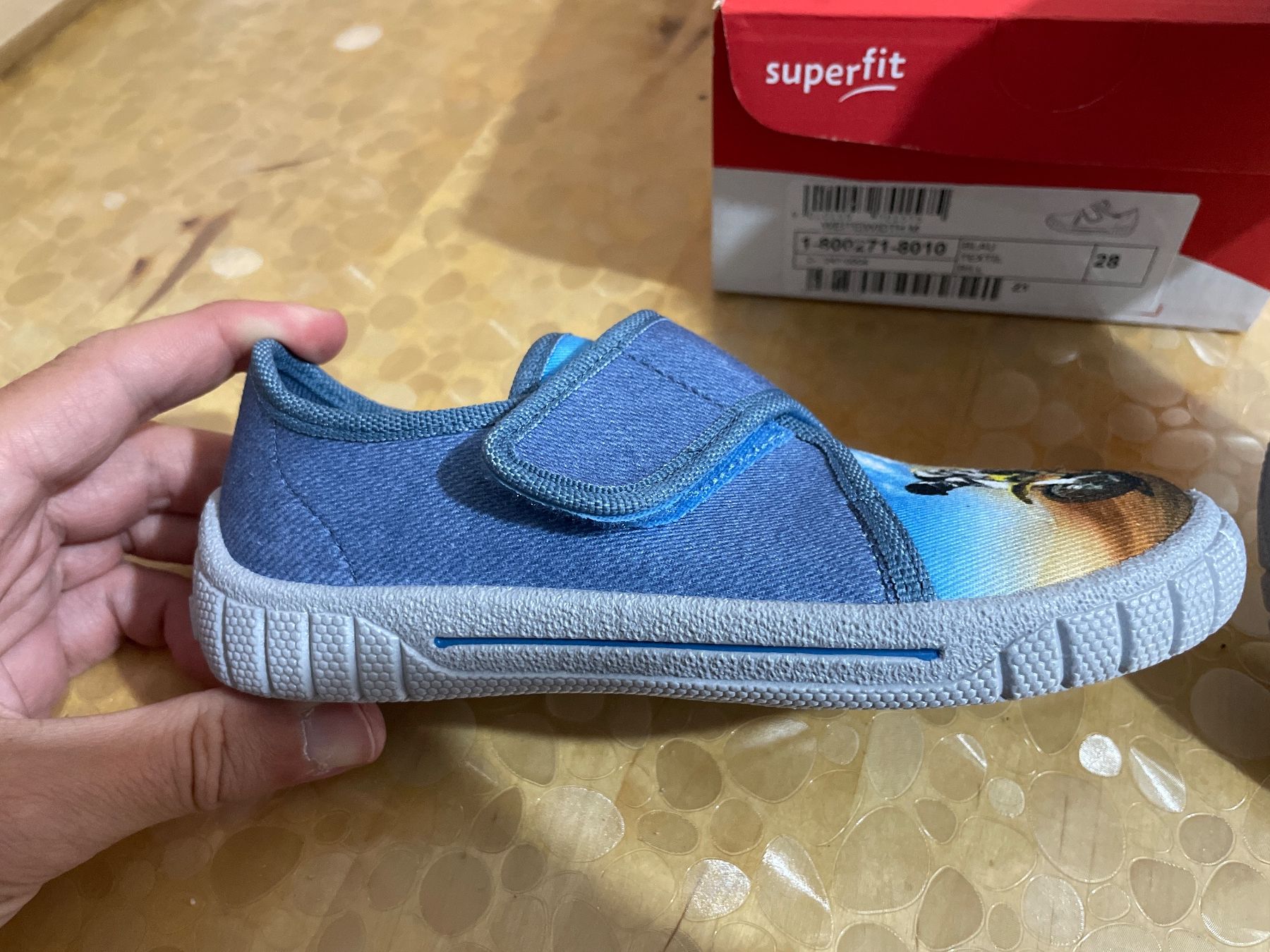 Superfit Scarpe per ragazzi: Superfit Boys Blue Motorcycle Slippers, Size 28, EUC – Nuovo e nell'imballaggio originale da Sursee venduto da vla_6ds2 2