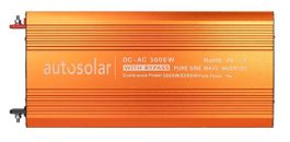 3000 Watt 12V mit Bypass Wechselrichter reiner Sinus - 230V