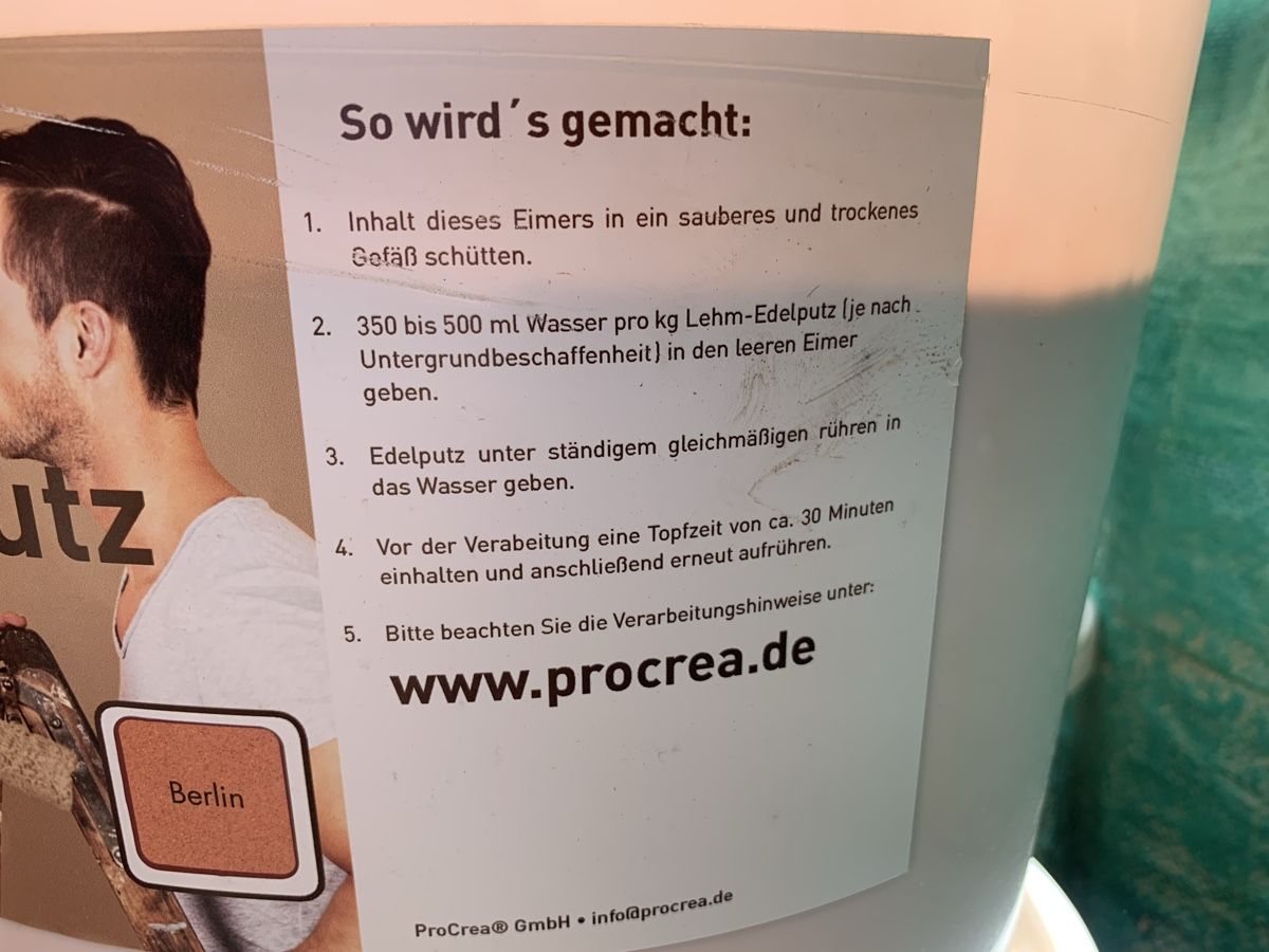 Matériau de remplissage: Edelputz  Lehm eingefärbt rot  – Neuf (Voir description) à Weinfelden par Saitham 2