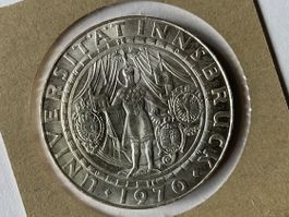 50 Schilling Silber 1970 Universität Innsbruck