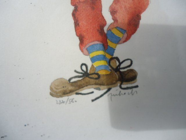 Dipinti: Bild Clown Boxer 30x21cm signiert – Usato da Zürich venduto da liquidation-cobra 5