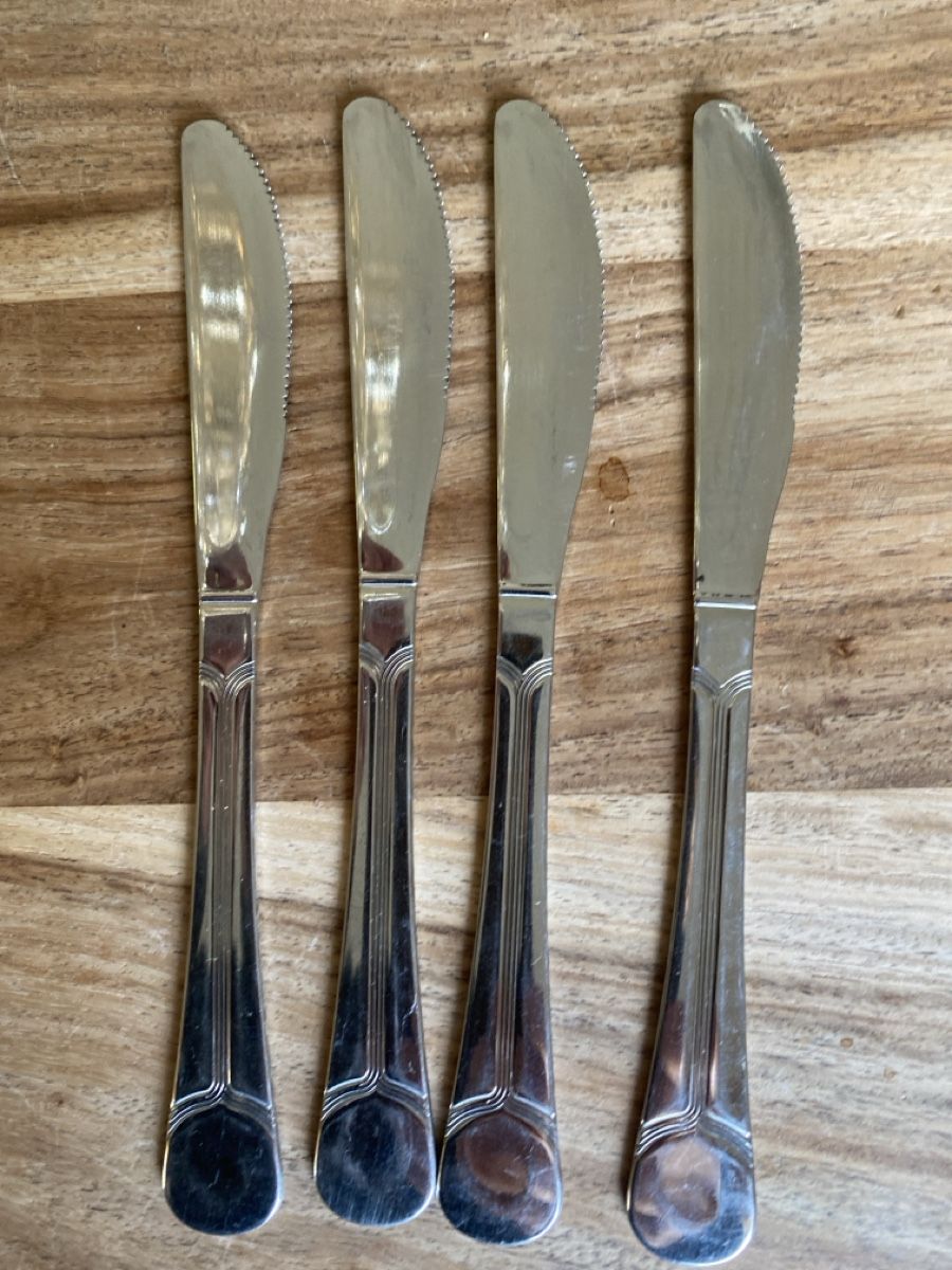 Set di posate: 4 Messer INOX, Vintage Design – Usato da Thörishaus venduto da luc_nsv9 3