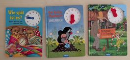 Drei Kinderbücher um die Zeit zu lernen