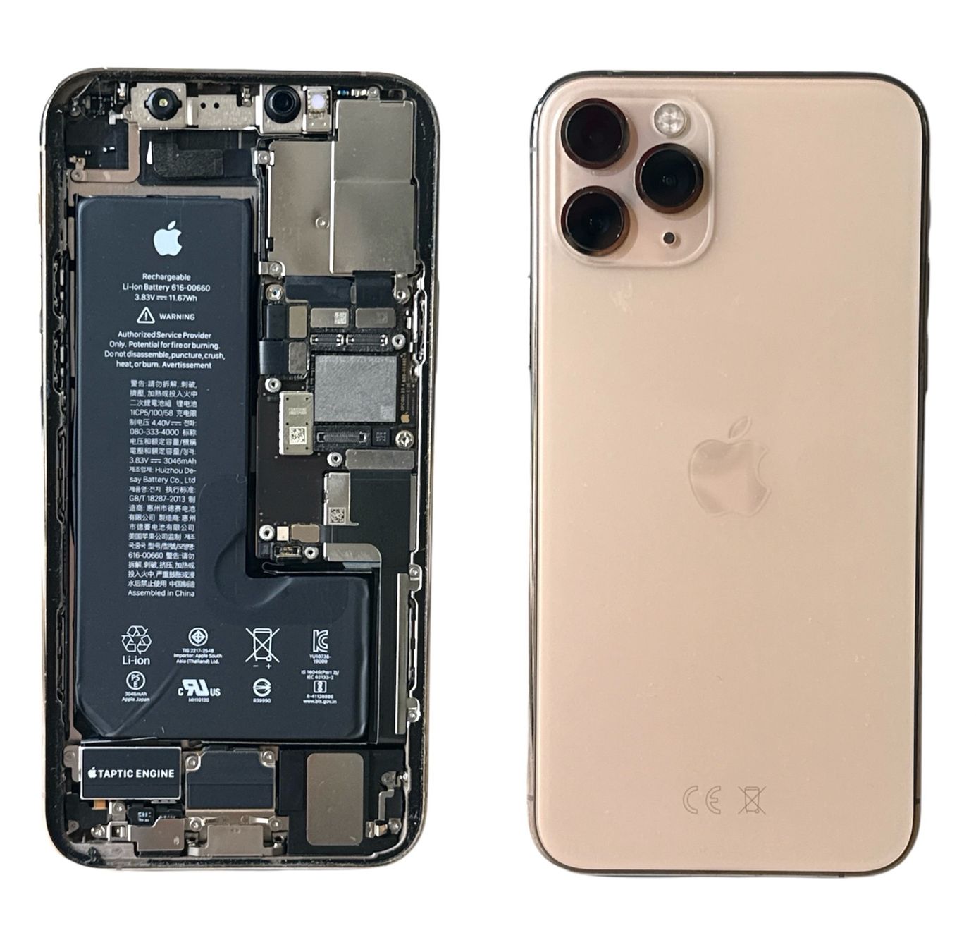 Apple Portables: Châssis iPhone 11 Pro avec composants sans caméra arrière – Défectueux à Morges par DA-repa
