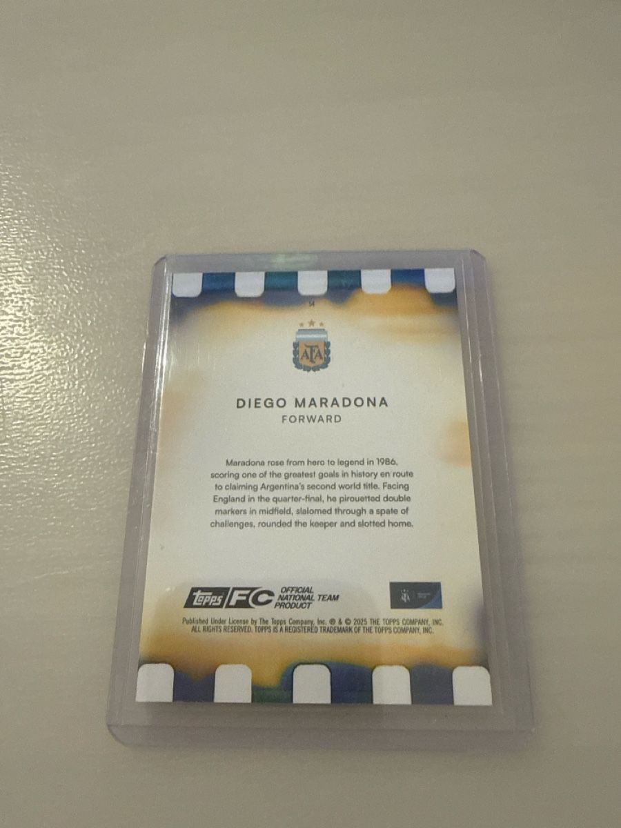 Topps Carte collezionabili: Diego Maradona Topps Focus Argentinien – Usato da Steinach venduto da Giusep7 1