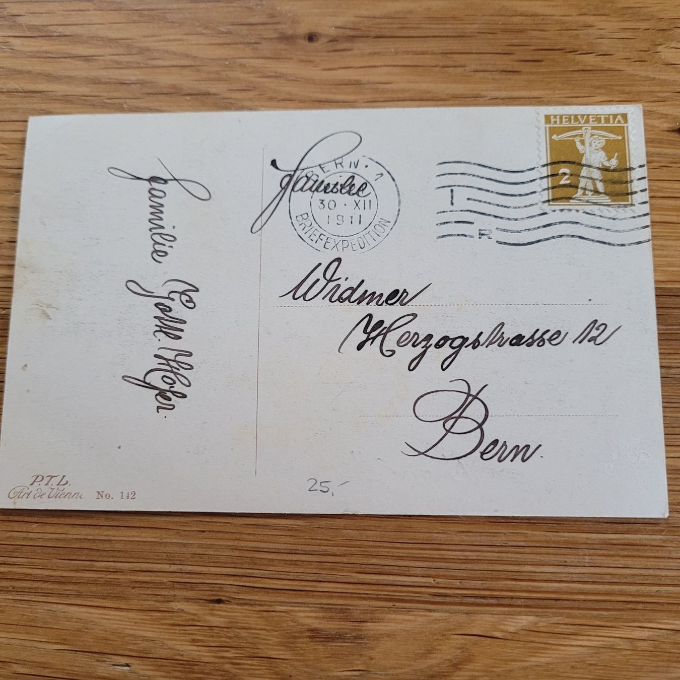 Cartes postales: Postkarte Carte Postale Circulée Bern 1911 – D'occasion à Biel/Bienne par Destockweb 1