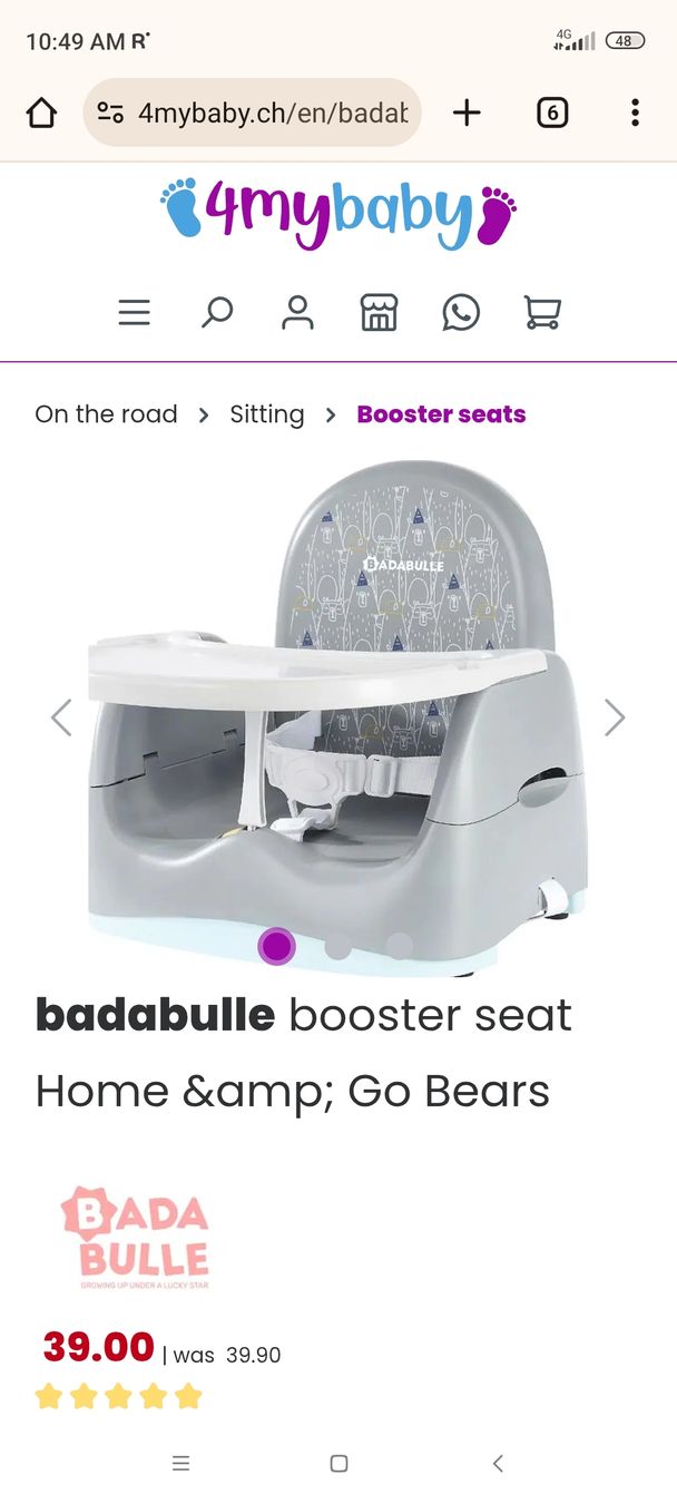 Hochstühle: badabulle booster seat – Neu (gemäss Beschreibung) aus Nänikon von rom_tj66 1