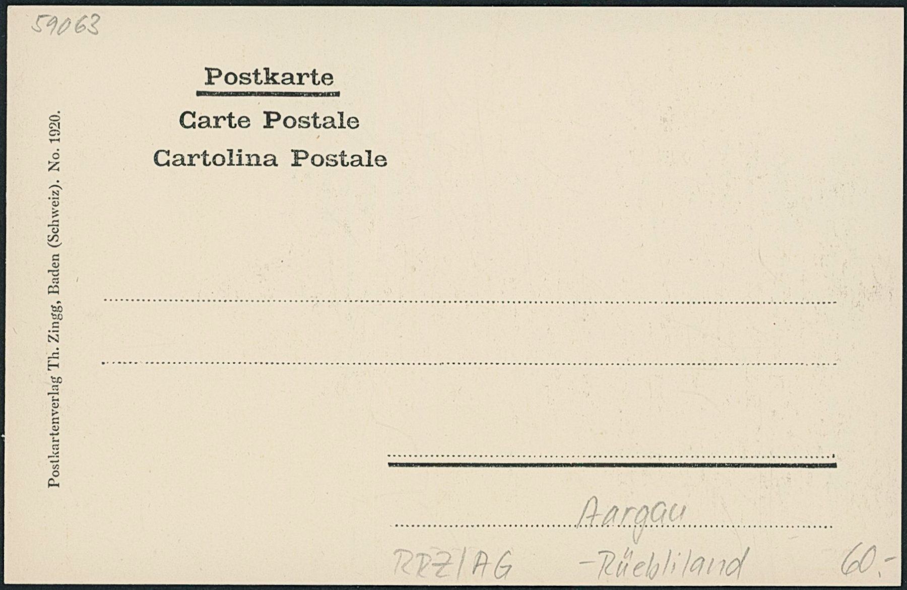 Cartes postales: AG Rübliland - Aargau – Neuf (Voir description) à Schindellegi par Jonathan77 1