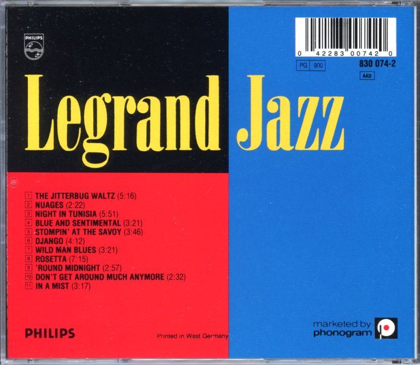 CD: CD - MICHEL LEGRAND Legrand Jazz – Nuovo (secondo la descrizione) da Morges venduto da evnocha3 1