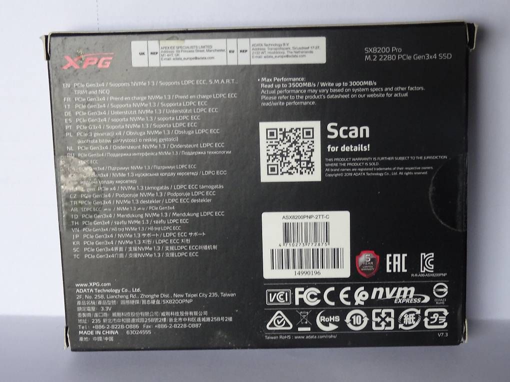 Harddisks: XPG SX 8200 PRO 2TB M.2 – Neu und originalverpackt aus Buttisholz von rappirosen 2