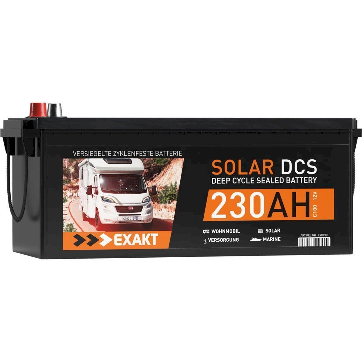 Elettrotecnica: EXAKT Solarbatterie 230Ah 12V – Nuovo e nell'imballaggio originale da Bottighofen venduto da zaap 2