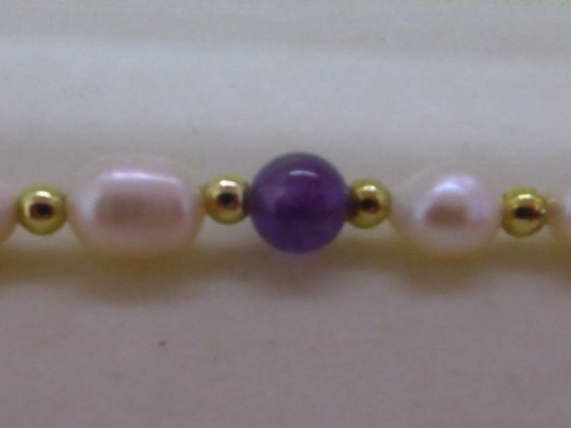 Altri gioielli: Collier et bracelet perles eau douce et boule améthyste – Usato da Porrentruy venduto da Tic-Time 4
