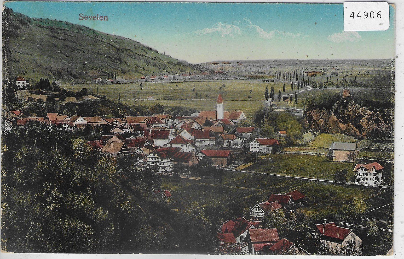 Cartoline postali: Sevelen - Generalansicht - coloriert – Usato da Ettingen venduto da Kartenplanet