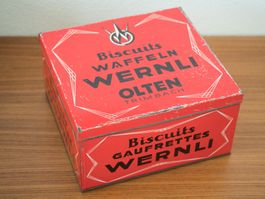 Biscuits Wernli Olten vintage 40s Blechschachtel Box Dose 30