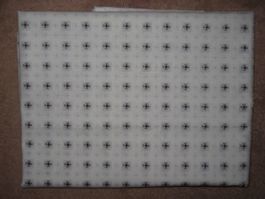 Baumwollstoff naturweiss mit Retroecken