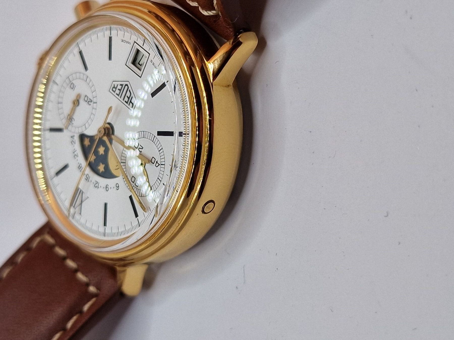 Tag Heuer Uhren: Heuer Chronograph Mondphase - Handaufzug – Gebraucht aus Wildberg von Reunionevents 3