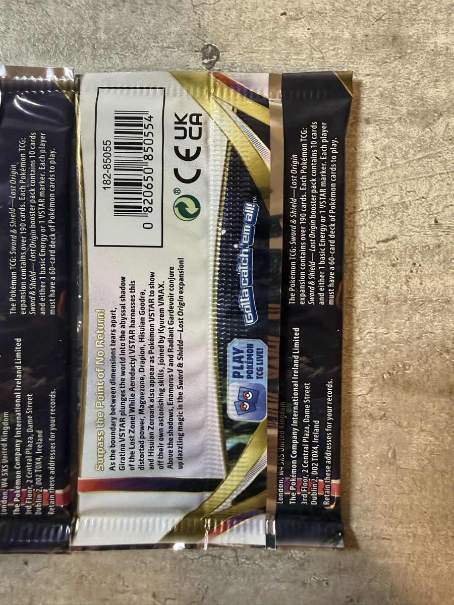 Pokémon Sammelbilder & Trading cards: 3x Lost Origin booster packs sealed ENG – Neu und originalverpackt aus Gandria von PokeBrothersCH 7