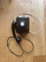 Altes Wählscheibentelefon, Wandmodell, Sammlerstück, Rarität
