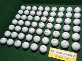 60 Golfbälle Titleist Velocity (schön)