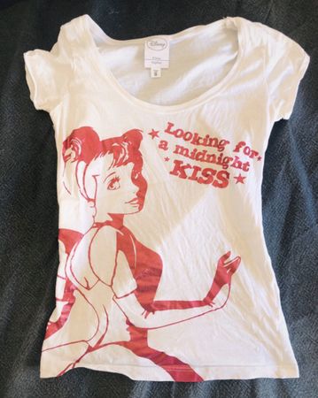 Disney Cinderella "Midnight Kiss" Graphic Oysho Tee Size S