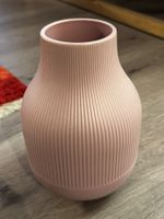 Vase rose pastel côtelée, décoration intérieure printemps🌸