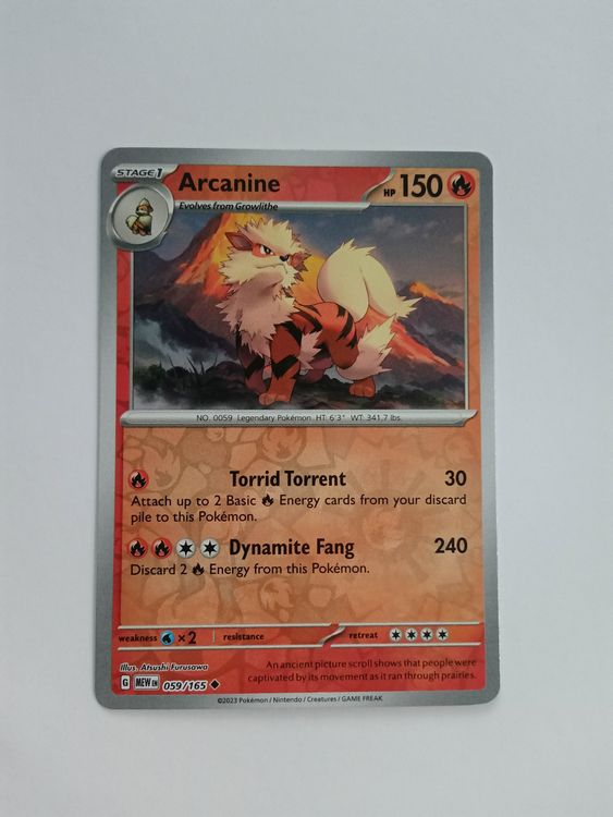 JP] Arcanine 059/165 151 sv2a, Pokémon 2023 | Köp på (694898164