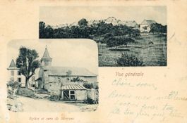 Morrens  VD  -  Vue générale et Eglise et cure      en 1903