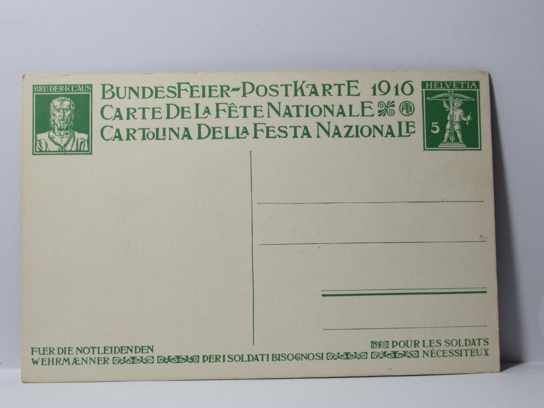 Ansichtskarten: Bundesfeier - Postkarte 1916 – Neu (gemäss Beschreibung) aus Grenchen von Bluemchen1900 1