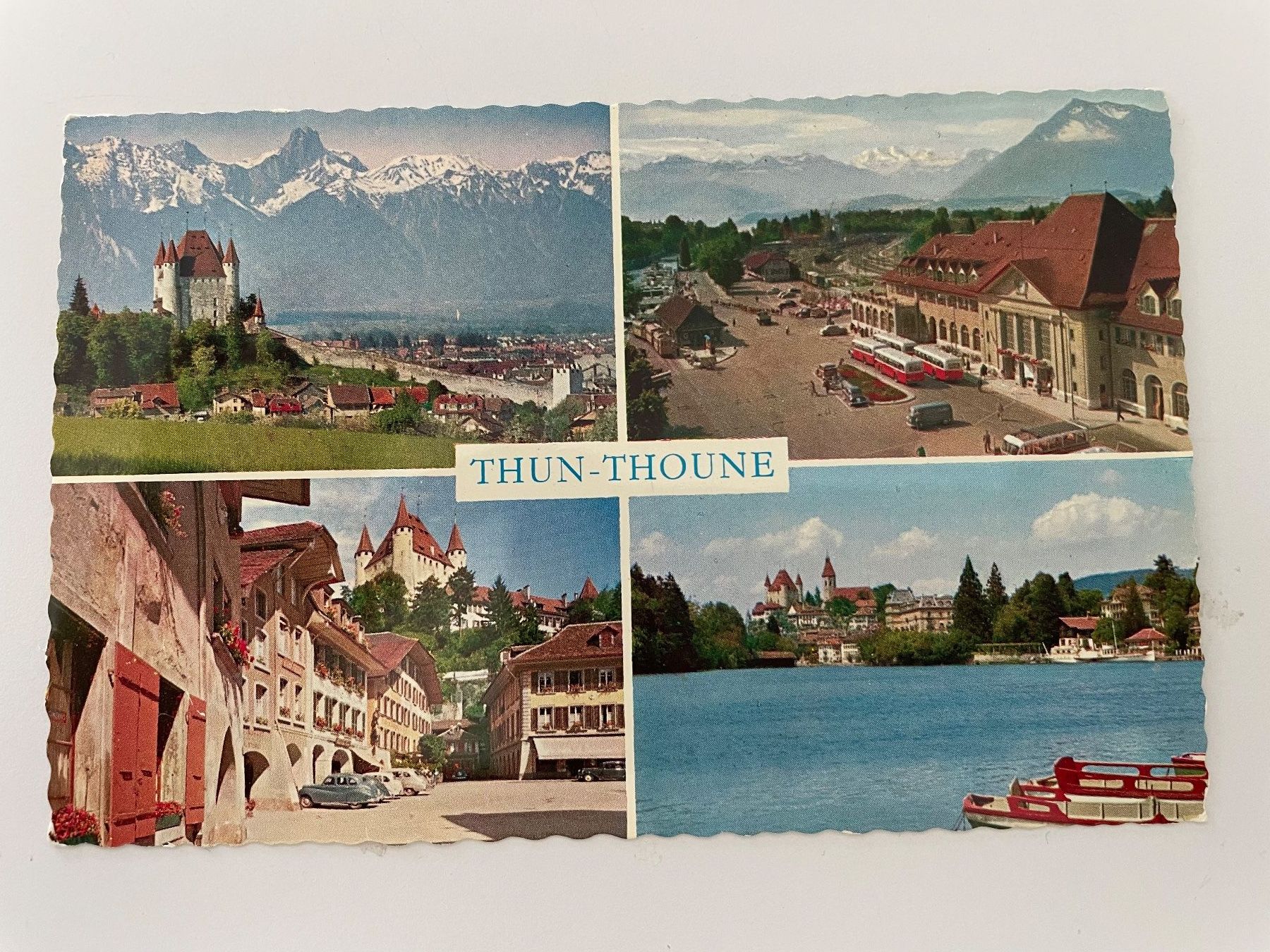 Cartoline postali: Alte Ansichtskarte von Thun Top Zustand, 1977 – Usato da Stäfa venduto da riccardinho