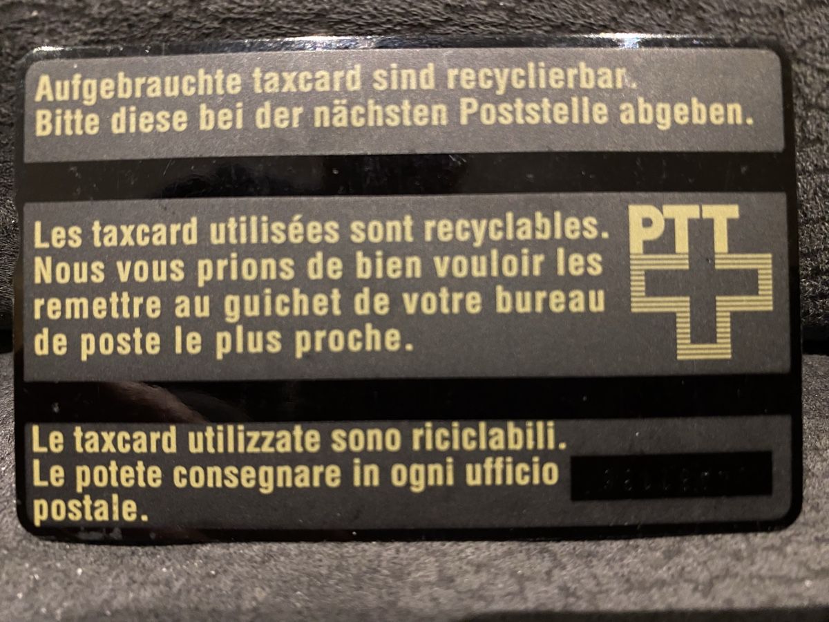 Schede telefoniche: Taxcard 204A – Usato da Lausanne venduto da babacard10 1