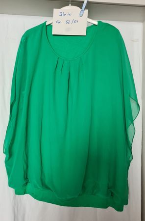 Bluse Gr. 52/54 grün guter Zustand