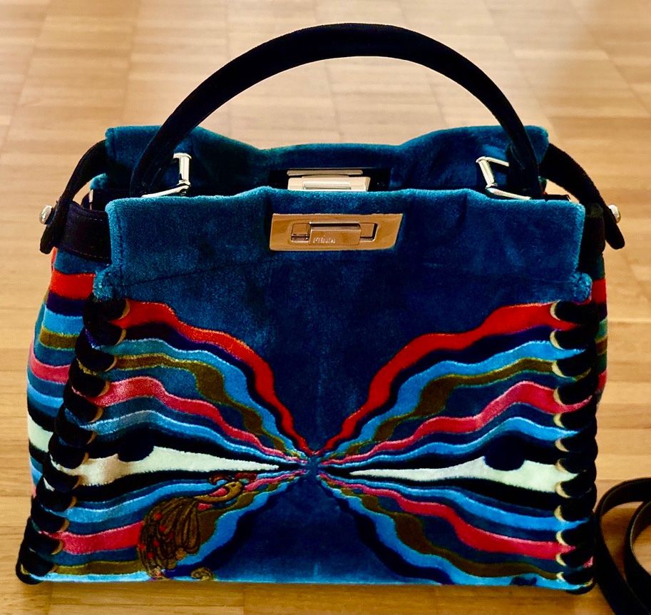 Fendi Borse da donna: FENDI LIMITED EDITION PEEKABOO AUS SAMT – Nuovo e nell'imballaggio originale da Zurich venduto da MX1000 6